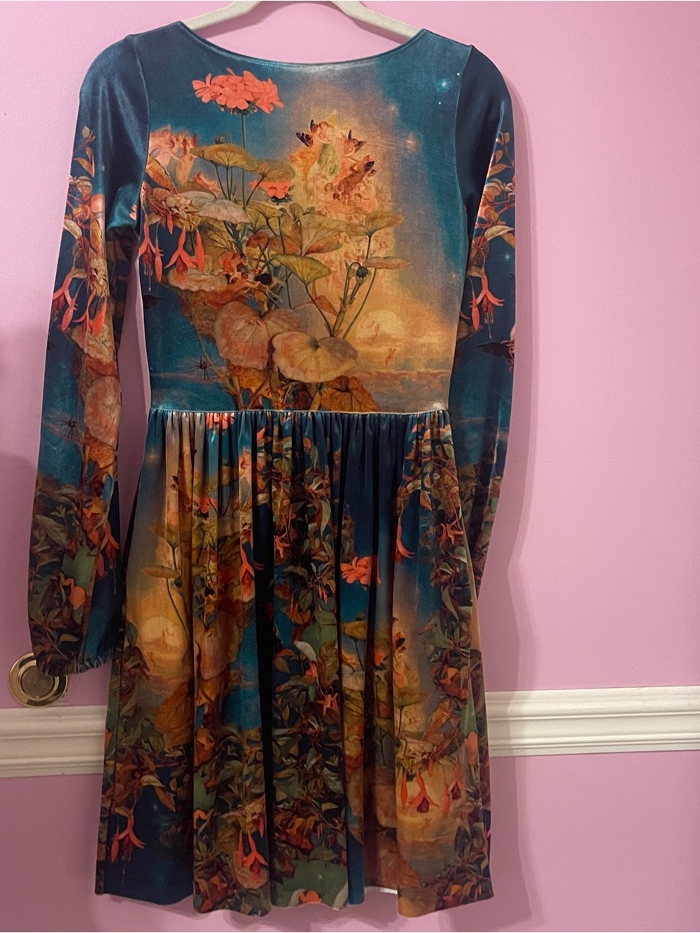 Blackmilk midsummer night’s fairy Fairycore velvet dress cottage renaissance - Picture 4 of 8